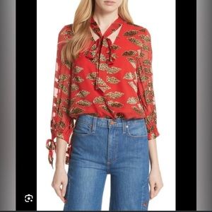 Alice & Olivia x Donald Robertson Blouse